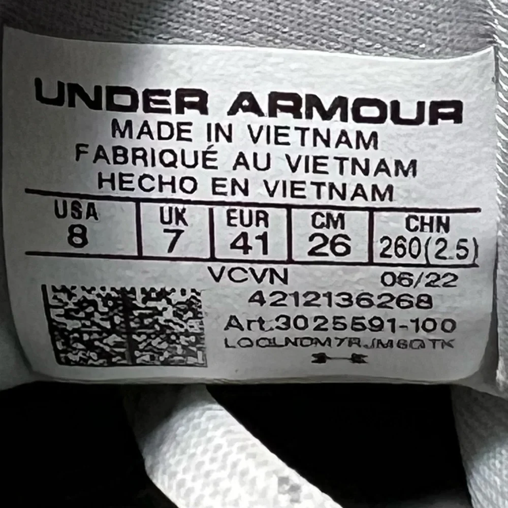 Under Armour Yard Low MT TPU men’s‎ Baseball Cleats shoes white #3025591 size 8
